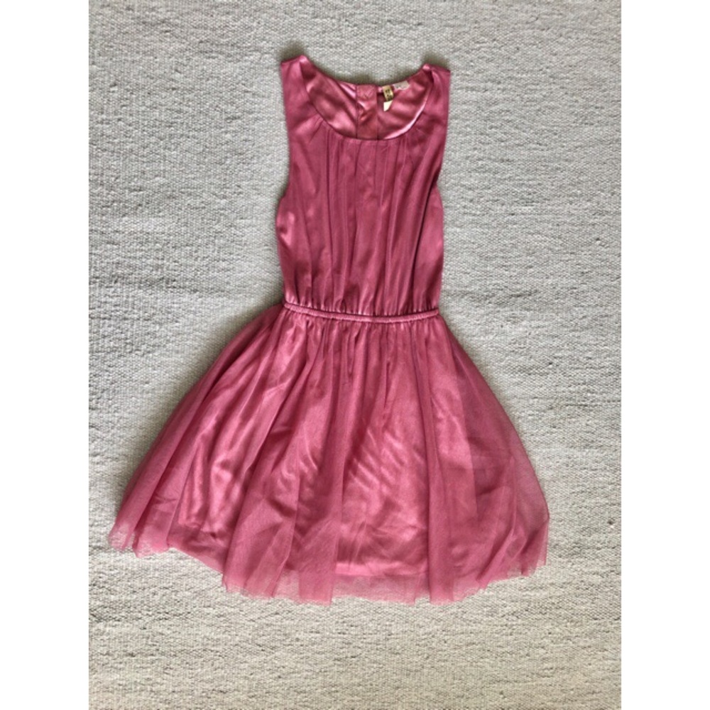 Millennial pink tulle dress